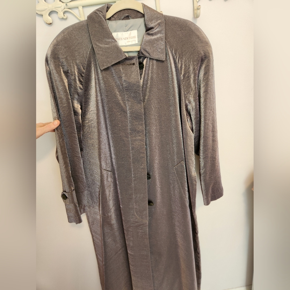 Shimmering metallic grey Jones New York